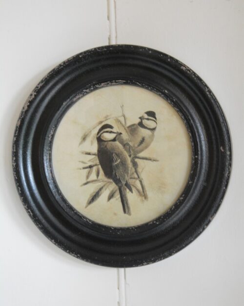 Cadre Rond avec Oiseau H
