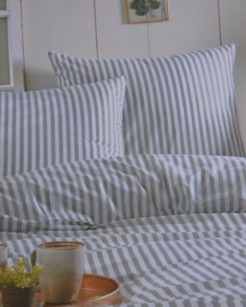 Ensemble Housse de Couette Linea Bleu Queen et Cache-oreillers