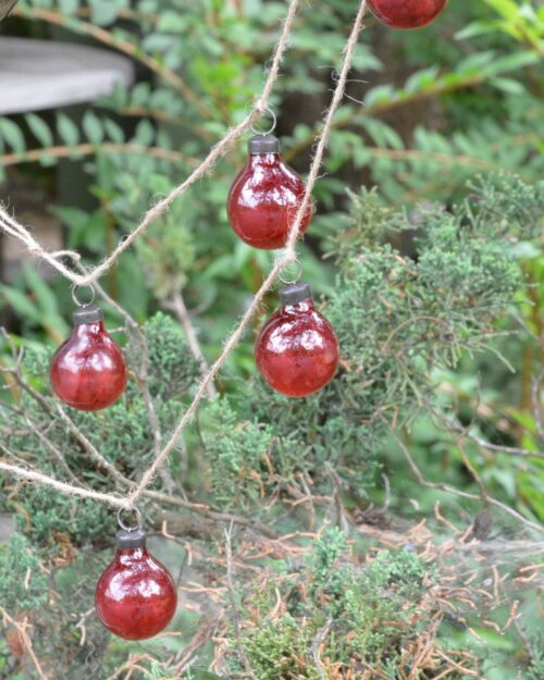 Guirlande Boules Rouge